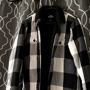 Mens xs Sherpa lined flannel from Hollister